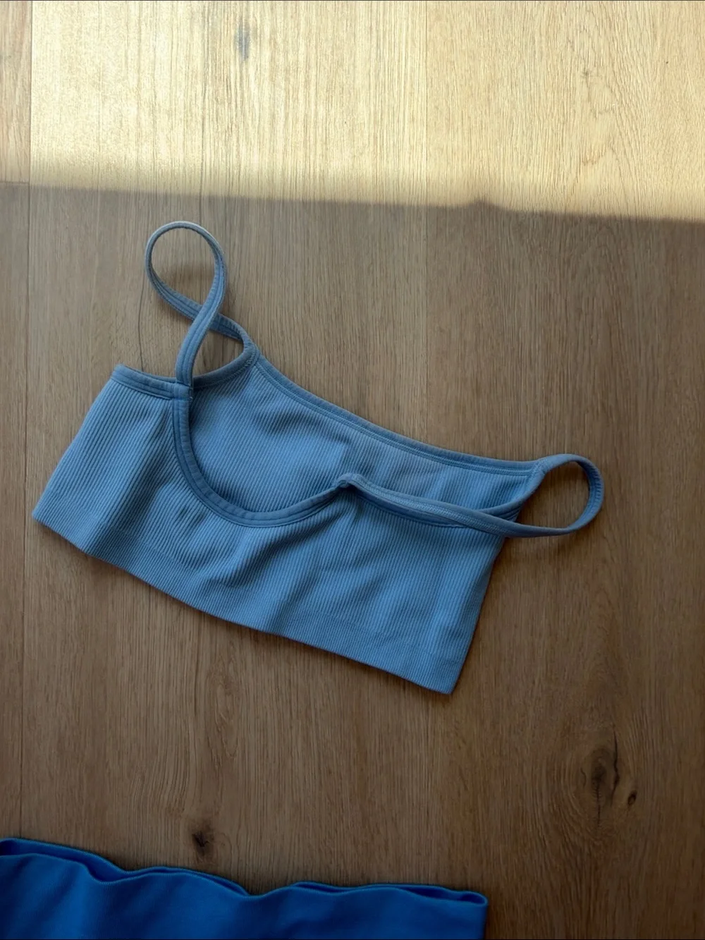 Set Active Small Seamless High-Waist Leggings in Light Blue